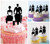 TA0219 Sidecar Wedding Couple Kuchenaufsätze Hochzeit Geburtsta Acryl Cupcake Kuchen Topper für Kuchen Party Dekor 10 Stück