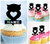 TA0228 Cute Heart Owl Kuchenaufsätze Hochzeit Geburtsta Acryl Cupcake Kuchen Topper für Kuchen Party Dekor 10 Stück