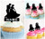 TA0234 Prince and Princess Wedding Couple Dancing Kuchenaufsätze Hochzeit Geburtsta Acryl Cupcake Kuchen Topper für Kuchen Party Dekor 10 Stück