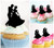 TA0234 Prince and Princess Wedding Couple Dancing Kuchenaufsätze Hochzeit Geburtsta Acryl Cupcake Kuchen Topper für Kuchen Party Dekor 10 Stück