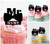 TA0243 Mr Wedding Tuxedo Kuchenaufsätze Hochzeit Geburtsta Acryl Cupcake Kuchen Topper für Kuchen Party Dekor 10 Stück