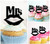 TA0245 Mrs Wedding Kiss Lip Kuchenaufsätze Hochzeit Geburtsta Acryl Cupcake Kuchen Topper für Kuchen Party Dekor 10 Stück