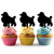 TA0266 Dog Kuchenaufsätze Hochzeit Geburtsta Acryl Cupcake Kuchen Topper für Kuchen Party Dekor 10 Stück