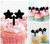 TA0273 Stars Kuchenaufsätze Hochzeit Geburtsta Acryl Cupcake Kuchen Topper für Kuchen Party Dekor 10 Stück