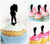 TA0284 Lovers Couple Kiss Kuchenaufsätze Hochzeit Geburtsta Acryl Cupcake Kuchen Topper für Kuchen Party Dekor 10 Stück
