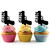 TA0301 Gun Kuchenaufsätze Hochzeit Geburtsta Acryl Cupcake Kuchen Topper für Kuchen Party Dekor 10 Stück