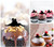 TA0327 Couple Lover Sit Back to Back Kuchenaufsätze Hochzeit Geburtsta Acryl Cupcake Kuchen Topper für Kuchen Party Dekor 10 Stück