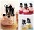 TA0342 Family Dad Mom and Kid Cheer Up Kuchenaufsätze Hochzeit Geburtsta Acryl Cupcake Kuchen Topper für Kuchen Party Dekor 10 Stück