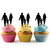 TA0343 Family Dad Mom and Kid Kuchenaufsätze Hochzeit Geburtsta Acryl Cupcake Kuchen Topper für Kuchen Party Dekor 10 Stück