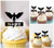 TA0346 Holy Angel Wing Kuchenaufsätze Hochzeit Geburtsta Acryl Cupcake Kuchen Topper für Kuchen Party Dekor 10 Stück
