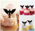 TA0346 Holy Angel Wing Kuchenaufsätze Hochzeit Geburtsta Acryl Cupcake Kuchen Topper für Kuchen Party Dekor 10 Stück