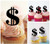 TA0350 Money Dollar Sign Kuchenaufsätze Hochzeit Geburtsta Acryl Cupcake Kuchen Topper für Kuchen Party Dekor 10 Stück