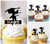 TA0366 Flying Geese Kuchenaufsätze Hochzeit Geburtsta Acryl Cupcake Kuchen Topper für Kuchen Party Dekor 10 Stück