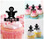 TA0373 Gingerbread Man Sweets Kuchenaufsätze Hochzeit Geburtsta Acryl Cupcake Kuchen Topper für Kuchen Party Dekor 10 Stück