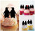 TA0402 Valentines Couple Penguin Kuchenaufsätze Hochzeit Geburtsta Acryl Cupcake Kuchen Topper für Kuchen Party Dekor 10 Stück