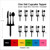 TA0426 Spoon Fork Knife Kuchenaufsätze Hochzeit Geburtsta Acryl Cupcake Kuchen Topper für Kuchen Party Dekor 10 Stück