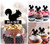 TA0427 Squirrel Kuchenaufsätze Hochzeit Geburtsta Acryl Cupcake Kuchen Topper für Kuchen Party Dekor 10 Stück