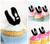 TA0434 Trex Head Fossil Kuchenaufsätze Hochzeit Geburtsta Acryl Cupcake Kuchen Topper für Kuchen Party Dekor 10 Stück