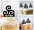 TA0435 Triskell Triskele Symbol Kuchenaufsätze Hochzeit Geburtsta Acryl Cupcake Kuchen Topper für Kuchen Party Dekor 10 Stück