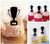 TA0436 Trophy Champion Kuchenaufsätze Hochzeit Geburtsta Acryl Cupcake Kuchen Topper für Kuchen Party Dekor 10 Stück