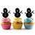TA0500 Christmas Snow Man Kuchenaufsätze Hochzeit Geburtsta Acryl Cupcake Kuchen Topper für Kuchen Party Dekor 10 Stück