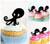 TA0504 Squid Kuchenaufsätze Hochzeit Geburtsta Acryl Cupcake Kuchen Topper für Kuchen Party Dekor 10 Stück