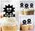 TA0505 Sun Sunglasses Smile Kuchenaufsätze Hochzeit Geburtsta Acryl Cupcake Kuchen Topper für Kuchen Party Dekor 10 Stück