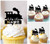 TA0506 Train Kuchenaufsätze Hochzeit Geburtsta Acryl Cupcake Kuchen Topper für Kuchen Party Dekor 10 Stück