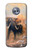 S1292 Dusty Elephant Egrets Hülle Schutzhülle Taschen für Motorola Moto X4