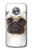 S1852 Pug Dog Hülle Schutzhülle Taschen für Motorola Moto X4