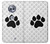 S2355 Paw Foot Print Hülle Schutzhülle Taschen für Motorola Moto X4