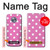 S2358 Pink Polka Dots Hülle Schutzhülle Taschen für Motorola Moto X4