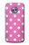 S2358 Pink Polka Dots Hülle Schutzhülle Taschen für Motorola Moto X4