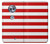 S2364 Red and White Striped Hülle Schutzhülle Taschen für Motorola Moto X4