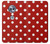 S2951 Red Polka Dots Hülle Schutzhülle Taschen für Motorola Moto X4