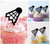 TA0519 Badminton Kuchenaufsätze Hochzeit Geburtsta Acryl Cupcake Kuchen Topper für Kuchen Party Dekor 10 Stück