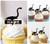 TA0526 Brachiosaurus Dinosaur Jurassic Kuchenaufsätze Hochzeit Geburtsta Acryl Cupcake Kuchen Topper für Kuchen Party Dekor 10 Stück