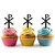TA0542 Christianity Chi Rho Symbol Kuchenaufsätze Hochzeit Geburtsta Acryl Cupcake Kuchen Topper für Kuchen Party Dekor 10 Stück