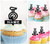 TA0544 Circus One Wheeled Bicycle Kuchenaufsätze Hochzeit Geburtsta Acryl Cupcake Kuchen Topper für Kuchen Party Dekor 10 Stück
