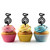 TA0544 Circus One Wheeled Bicycle Kuchenaufsätze Hochzeit Geburtsta Acryl Cupcake Kuchen Topper für Kuchen Party Dekor 10 Stück