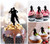 TA0547 Couple Partner Dance Kuchenaufsätze Hochzeit Geburtsta Acryl Cupcake Kuchen Topper für Kuchen Party Dekor 10 Stück