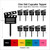 TA0558 Director Clapboard Movie Slate Kuchenaufsätze Hochzeit Geburtsta Acryl Cupcake Kuchen Topper für Kuchen Party Dekor 10 Stück