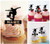 TA0562 Extreme Skateboard Skateboarding Kuchenaufsätze Hochzeit Geburtsta Acryl Cupcake Kuchen Topper für Kuchen Party Dekor 10 Stück