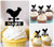 TA0566 Farm Rooster Weathervane Kuchenaufsätze Hochzeit Geburtsta Acryl Cupcake Kuchen Topper für Kuchen Party Dekor 10 Stück