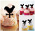TA0566 Farm Rooster Weathervane Kuchenaufsätze Hochzeit Geburtsta Acryl Cupcake Kuchen Topper für Kuchen Party Dekor 10 Stück