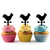 TA0566 Farm Rooster Weathervane Kuchenaufsätze Hochzeit Geburtsta Acryl Cupcake Kuchen Topper für Kuchen Party Dekor 10 Stück