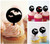 TA0580 Halloween Full Moon Bat Kuchenaufsätze Hochzeit Geburtsta Acryl Cupcake Kuchen Topper für Kuchen Party Dekor 10 Stück