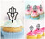 TA0604 Kappu palm of hand Natib Qadish Kuchenaufsätze Hochzeit Geburtsta Acryl Cupcake Kuchen Topper für Kuchen Party Dekor 10 Stück