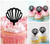TA0633 Seashell Kuchenaufsätze Hochzeit Geburtsta Acryl Cupcake Kuchen Topper für Kuchen Party Dekor 10 Stück