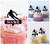 TA0639 Skiing Ski Kuchenaufsätze Hochzeit Geburtsta Acryl Cupcake Kuchen Topper für Kuchen Party Dekor 10 Stück